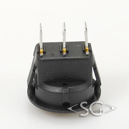 Переключатель KCD1-202/D A2K 6A 3pin BLACK Переключатель KCD1-202/D A2K 6A 3pin BLACK