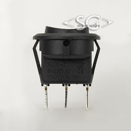 Переключатель KCD1-202/D A2K 6A 3pin BLACK Переключатель KCD1-202/D A2K 6A 3pin BLACK