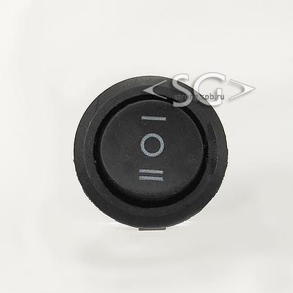 Переключатель KCD1-202/D A2K 6A 3pin BLACK Переключатель KCD1-202/D A2K 6A 3pin BLACK