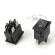Переключатель RS-601D (KCD1-104BO0111KKA с другими размерами) 6A 4pin  BLACK
