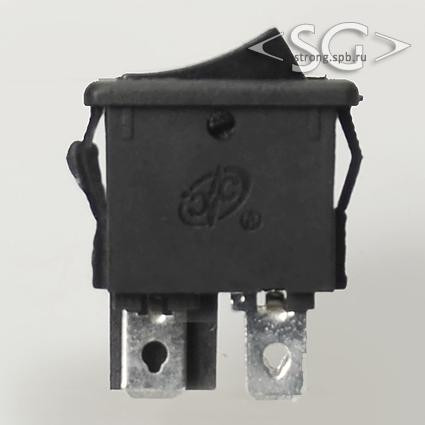Переключатель RS-601D (KCD1-104BO0111KKA с другими размерами) 6A 4pin  BLACK