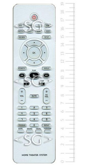 Пульт дистанционного управления для PHILIPS 2422 5490 0901   home theater system (HTS3115,3100), karaoke, белый