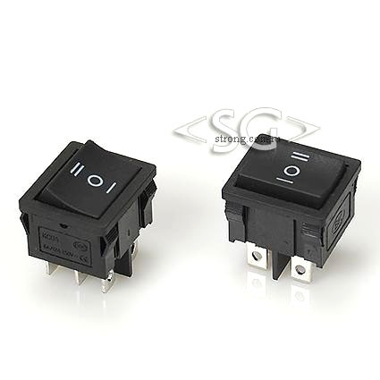 Переключатель KCD5-A (KCD5A203O41KK) (маркировка KCD2) 6A 6pin BLACK