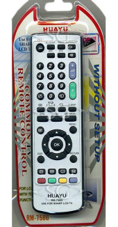 Пульт дистанционного управления для SHARP universal RM-758G (корпус типа GA520WJSA белый) блистер Пульт дистанционного управления для SHARP universal RM-758G (корпус типа GA520WJSA белый) блистер