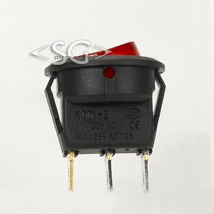 Переключатель KCD1-202/N A2R 6A 3pin RED light Переключатель KCD1-202/N A2R 6A 3pin RED light