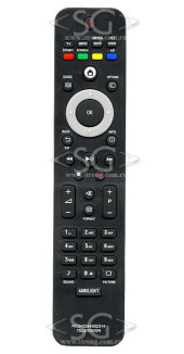 Пульт дистанционного управления для PHILIPS 2422 549 02314 +AMBILIGHT (RCPF02E09B, RCPF02E09W,996510023587)(=2422 549 02315 бел) Пульт дистанционного управления для PHILIPS 2422 549 02314 +AMBILIGHT (RCPF02E09B, RCPF02E09W,996510023587)(=2422 549 02315 бел)