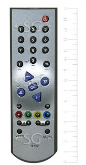 Пульт дистанционного управления для GRUNDIG TP-750C (=TP-715) серебрянный Пульт дистанционного управления для GRUNDIG TP-750C (=TP-715) серебрянный