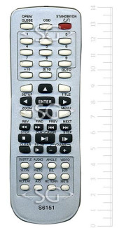 Пульт дистанционного управления для SOKOL S-6151 (6100) /AKAI JX-9006A /MYSTERY MDV-727 (-728,-734) /BRAND WS-368 Пульт дистанционного управления для SOKOL S-6151 (6100) /AKAI JX-9006A /MYSTERY MDV-727 (-728,-734) /BRAND WS-368