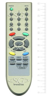 Пульт дистанционного управления для LG 6710V00124D Пульт дистанционного управления для LG 6710V00124D