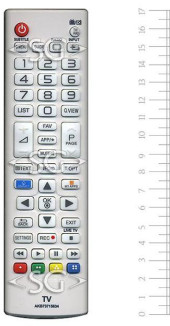 Пульт дистанционного управления для LG AKB73715634 smart белый (=AKB73715601 чёрный) Пульт дистанционного управления для LG AKB73715634 smart белый (=AKB73715601 чёрный)