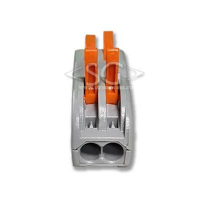 Соединитель клеммный PCT-222 (аналог WAGO 222-412D) 4 контакта