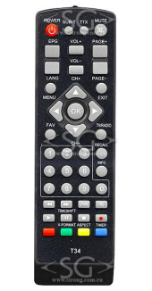 Пульт дистанционного управления для World Vision T34 / Sky Vision T2202 HD dvb-t2 Пульт дистанционного управления для World Vision T34 / Sky Vision T2202 HD dvb-t2