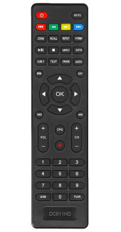 Пульт дистанционного управления для D-COLOR DC811HD dvb-t2 Пульт дистанционного управления для D-COLOR DC811HD dvb-t2