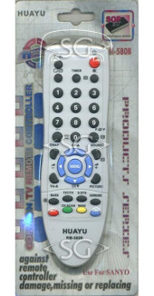 Пульт дистанционного управления для SANYO universal RM-580B (корпус типа JXPSA) блистер Пульт дистанционного управления для SANYO universal RM-580B (корпус типа JXPSA) блистер