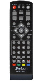 Пульт дистанционного управления для DEXP HD1810P, HD1813P и др / SkyTech 157G VER1 (45G) dvb-t2 Пульт дистанционного управления для DEXP HD1810P, HD1813P и др / SkyTech 157G VER1 (45G) dvb-t2