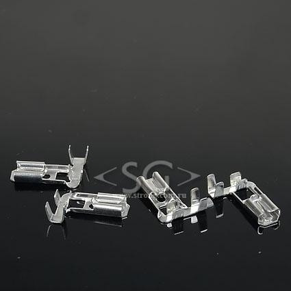 Наконечник кабельный (разъем ножевой «мама» под обжим, угловой) DJ6211-4.8B