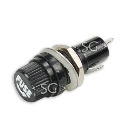 Держатель предохранителя FS-B01 (ZH-254) M12, 5х20, на корпус. Держатель предохранителя FS-B01 (ZH-254) M12, 5х20, на корпус.