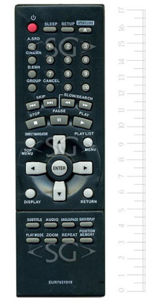 Пульт дистанционного управления для PANASONIC EUR7621010 (=EUR7621020, N2QAJB000067) Пульт дистанционного управления для PANASONIC EUR7621010 (=EUR7621020, N2QAJB000067)