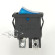 Переключатель KCD1-104B ( KCD1-104BN0111BKA) (маркировка KCD8) 6A 4pin BLUE light