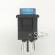 Переключатель KCD1-104B ( KCD1-104BN0111BKA) (маркировка KCD8) 6A 4pin BLUE light