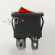 Переключатель KCD1-104B (KCD1-104BN0111RKA) 6A 4pin RED light