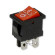Переключатель KCD1-104B (KCD1-104BO0111RKA) матовый 6A 4pin RED