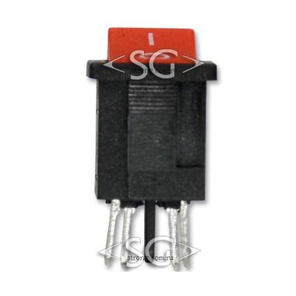 Переключатель KCD1-104B (KCD1-104BO0111RKA) матовый 6A 4pin RED