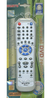Пульт дистанционного управления универсальный для DVD (ввод кода) RM-D550 (копус типа ELENBERG RC-D010E) блистер