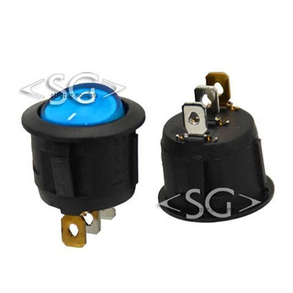 Переключатель KCD1-106 (KCD1-106101N11BKA) 6A 3pin BLUE light Переключатель KCD1-106 (KCD1-106101N11BKA) 6A 3pin BLUE light