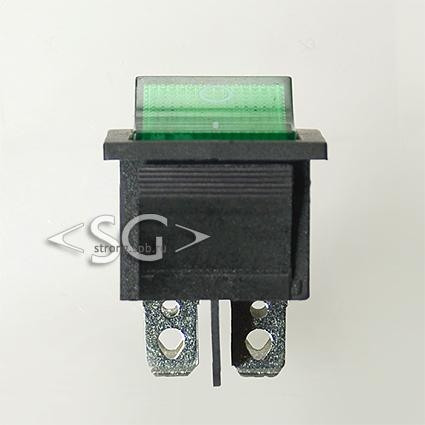 Переключатель KCD4-201 (KCD4-201N11CGKA) 16A 4pin GREEN light Переключатель KCD4-201 (KCD4-201N11CGKA) 16A 4pin GREEN light