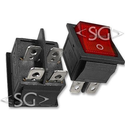 Переключатель KCD4-201 (KCD4-201N11CRKA) 16A 4pin RED light Переключатель KCD4-201 (KCD4-201N11CRKA) 16A 4pin RED light
