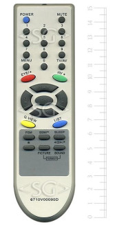 Пульт дистанционного управления для LG 6710V00090D (124B) Пульт дистанционного управления для LG 6710V00090D (124B)