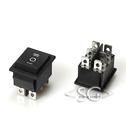 Переключатель KCD4-203 (KCD4-203O71CKKA) 15A 6pin BLACK