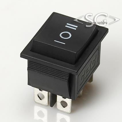 Переключатель KCD4-203 (KCD4-203O71CKKA) 15A 6pin BLACK