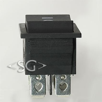 Переключатель KCD4-203 (KCD4-203O71CKKA) 15A 6pin BLACK