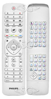 Пульт дистанционного управления для PHILIPS 996595006119, 398GF10WEPH01T (YKF352-B04) белый,  с клавиатурой  /orig./
