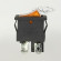 Переключатель KCD1-104B (KCD1-104BN0111YBA) (маркировка KCD8) 6A 4pin YELLOW  light