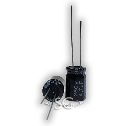 ECAP	4,7х250в	ELZET 105*C	8*12