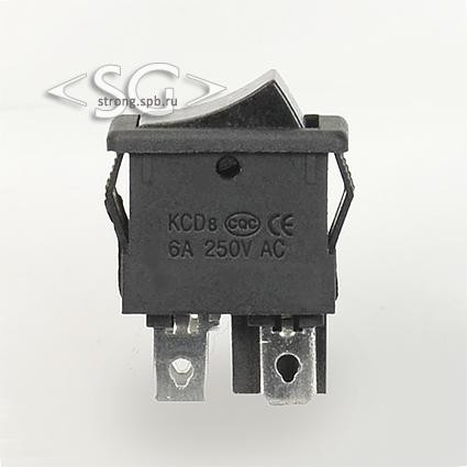Переключатель KCD1-104B (KCD1-104BO0111KKA) (маркировка KCD6) 6A 4pin BLACK