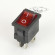 Переключатель KCD1-104B (KCD1-104BO0111RKA матовый, без подсветки) 6A 4pin RED