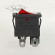 Переключатель KCD1-104B (KCD1-104BO0111RKA матовый, без подсветки) 6A 4pin RED