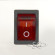 Переключатель KCD1-104B (KCD1-104BO0111RKA матовый, без подсветки) 6A 4pin RED