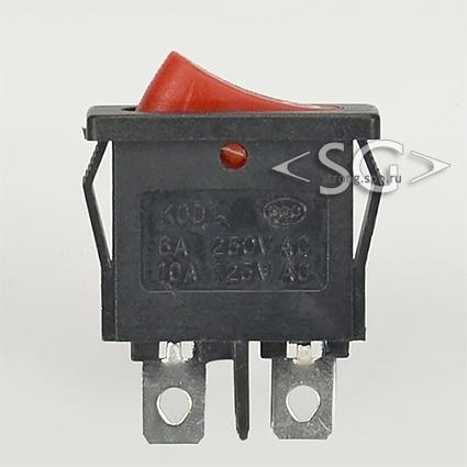 Переключатель KCD1-110 (KCD1-110O0111RKA) 6A 2pin RED Переключатель KCD1-110 (KCD1-110O0111RKA) 6A 2pin RED