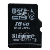 Карта памяти MicroSDHC 16 GB Class 2 без адаптера Kingston Карта памяти MicroSDHC 16 GB Class 2 без адаптера Kingston