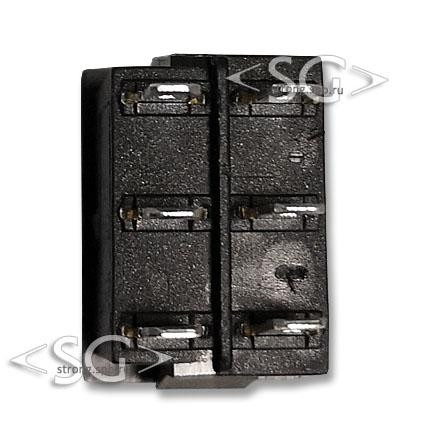 Переключатель KCD1-20331KK 6A 6pin BLACK
