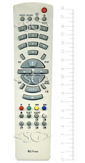 Пульт дистанционного управления для RUBIN/ROLSEN RC-7+DVD белый Пульт дистанционного управления для RUBIN/ROLSEN RC-7+DVD белый
