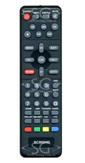 Пульт дистанционного управления для D-COLOR DC802HD dvb-t2 Пульт дистанционного управления для D-COLOR DC802HD dvb-t2