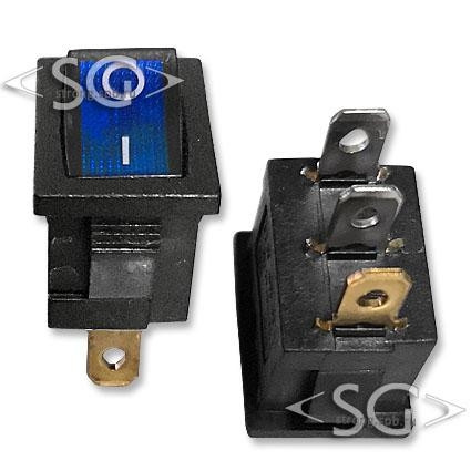 Переключатель KCD1-B2 (KCD1-B2101N11BK) 6A 3pin BLUE light Переключатель KCD1-B2 (KCD1-B2101N11BK) 6A 3pin BLUE light