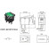 Переключатель KCD1-B2 (KCD1-B2101N11GK) (маркировка KCD7) 6A 3pin GREEN  light