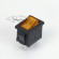 Переключатель KCD1-B2 (KCD1-B2101N11YK) (маркировка KCD7) 6A 3pin YELLOW light